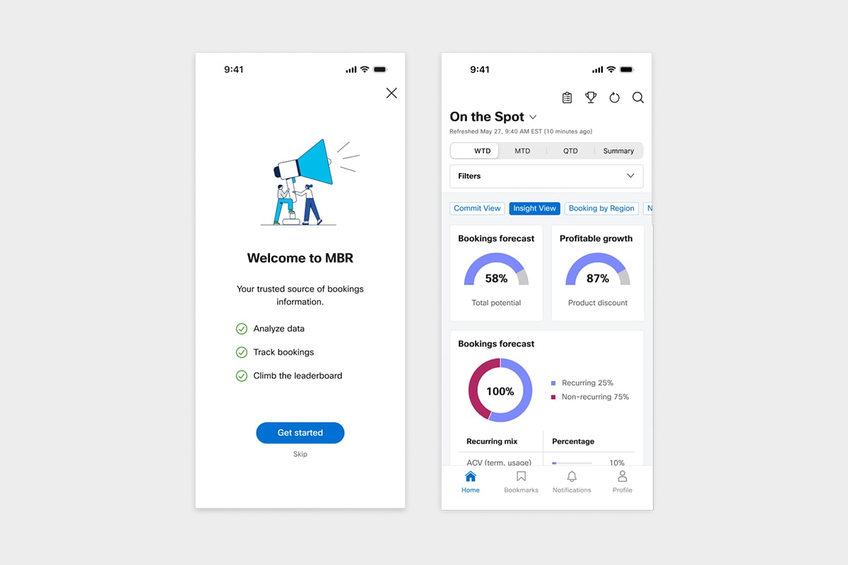 blurry photo of sunset over ocean with logo on top